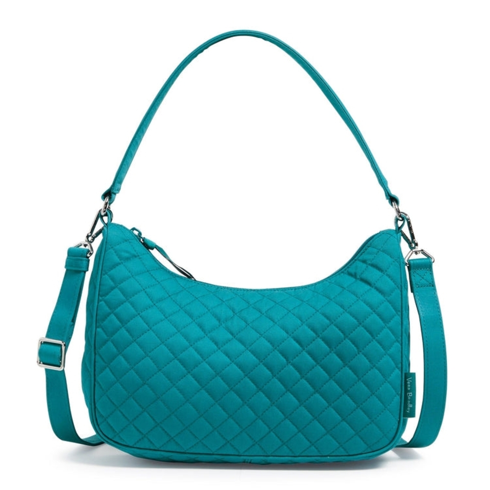 Quilted Teal Shoulder Bag